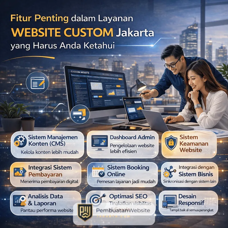 Fitur Penting dalam Layanan Website Custom Jakarta